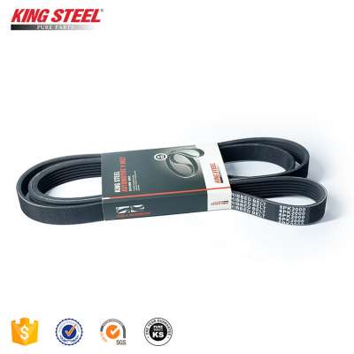 Kingsteel Car V belt for Kia Sportage 25212-37182 Fan Belt 6PK2000 Alternator Belt for Hyundai Tucson